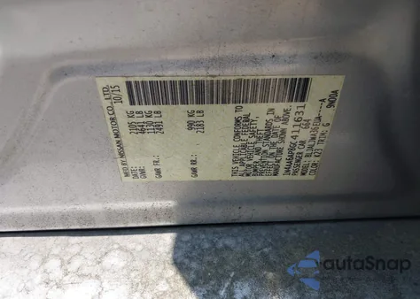 2016 Nissan Maxima 3.5 Sv z USA, uszkodzony, nr VIN 1N4AA6AP8GC411631